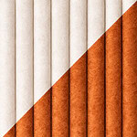 Blanc orange velours