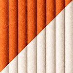 Orange blanc velours