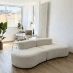 canape lounge blanc