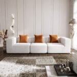 canape blanc orange pure