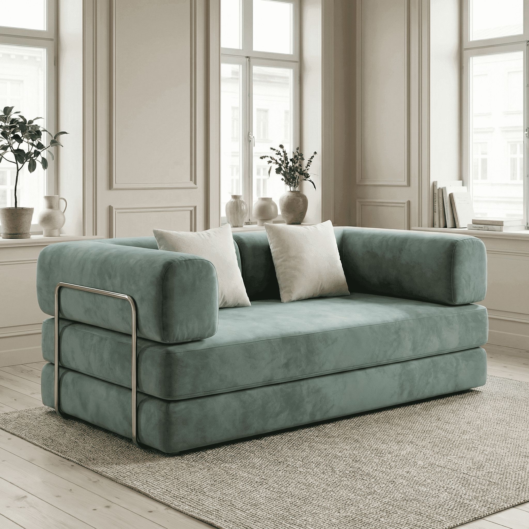 canape-moderne-velours-bleu-vert-salon-lumineux