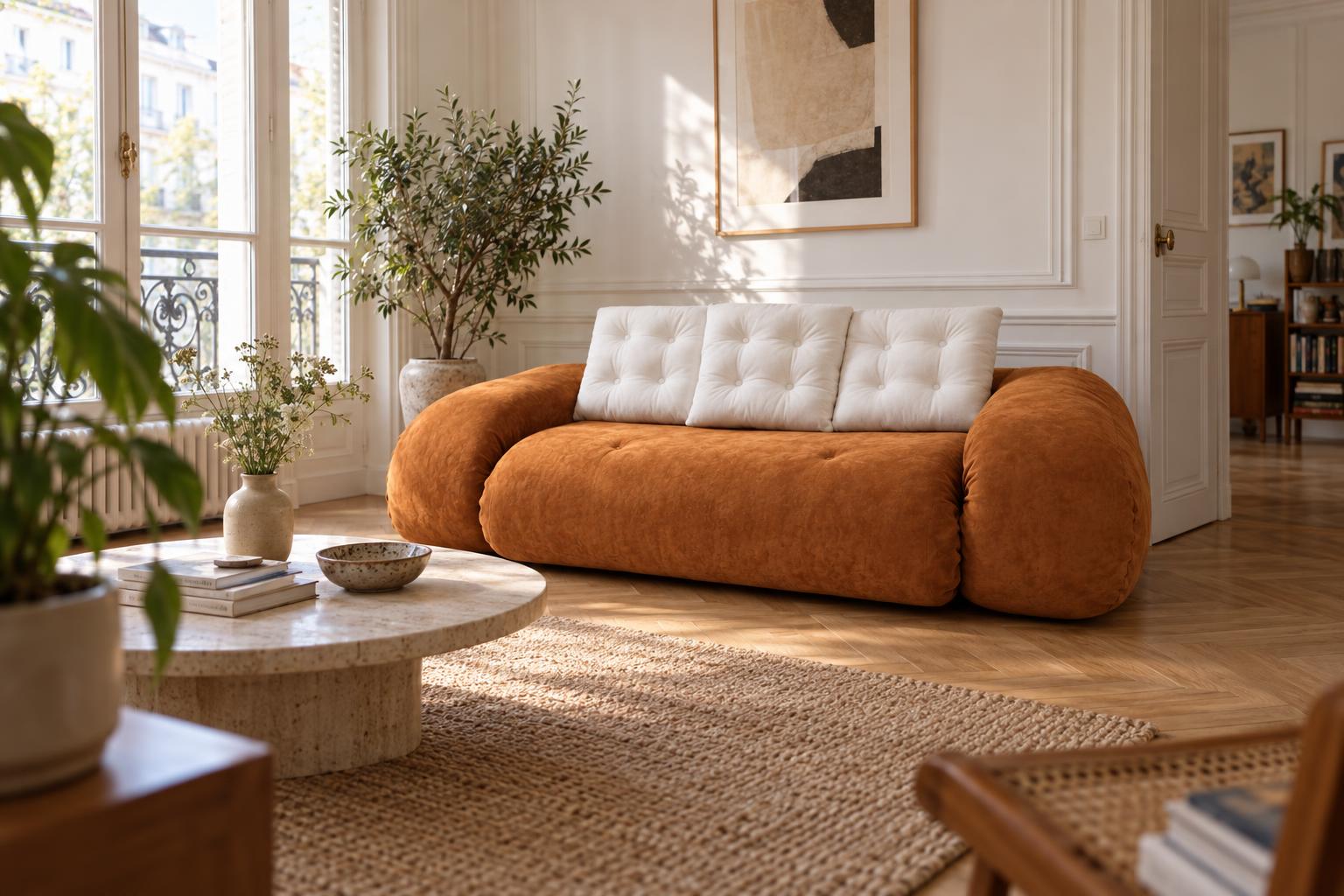 Mango et blanc : l'alliance de couleurs qui réchauffe n'importe quel intérieur